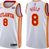 Mens Atlanta Hawks #8 Buddy Hield White Association Edition Swingman Jersey