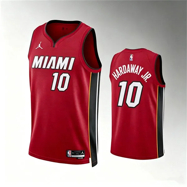 Mens Miami Heat #10 Tim Hardaway Jr. Red Statement Edition Swingman Jersey