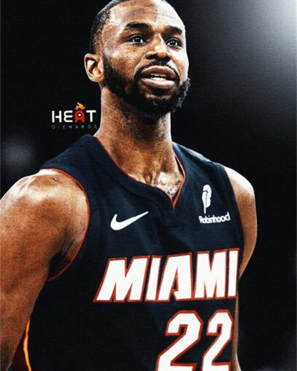 Mens Miami Heat #22 Andrew Wiggins Black Nike Icon Edition Swingman Jersey