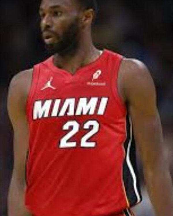 Mens Miami Heat #22 Andrew Wiggins Red Statement Edition Swingman Jersey