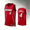 Mens Miami Heat #4 Ryan Conwell Red Statement Edition Swingman Jersey
