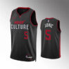 Mens Miami Heat #5 Nikola Jovic Black 2023-24 City Edition Jersey