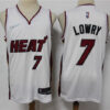 Mens Miami Heat #7 Kyle Lowry Diamond Nike White Association Edition Swingman Jersey