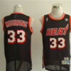 Miami Heat #33 Alonzo Mourning Black Swingman Mitchell&Ness Jersey