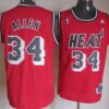 Miami Heat #34 Ray Allen ABA Hardwood Classics Swingman Red Jersey