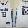 Mens Memphis Grizzlies #12 Ja Morant White 2025-26 City Edition Swingman Jersey