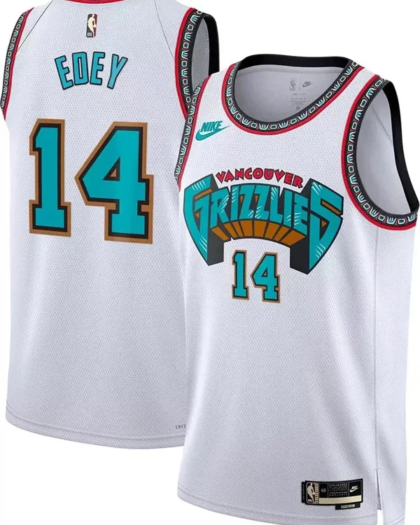 Mens Memphis Grizzlies #14 Zach Edey 30TH Anniversary Classic Edition Swingman Jersey