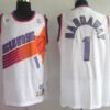 Mens NBA Phoenix Suns #1 Penny Hardaway White Mitchell&Ness Throwback Jersey