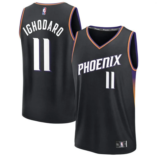 Mens Phoenix Suns #11 Oso Ighodaro 2026-27 Black Statement Edition Swingman Jersey
