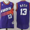 Mens Phoenix Suns #13 Steve Nash Purple Hardwood Classics Throwback Jersey