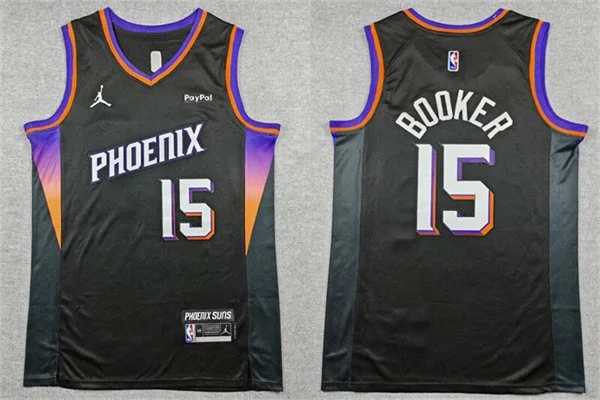 Mens Phoenix Suns #15 Devin Booker 2026-27 Black Statement Edition Swingman Jersey