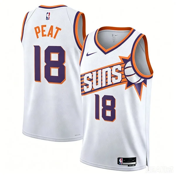 Mens Phoenix Suns #18 Koa Peat White Association Edition Swingman Jersey