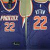 Mens Phoenix Suns #22 DeAndre Ayton Nike Purple Icon Edition Jersey