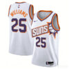 Mens Phoenix Suns #25 Mark Williams White Association Edition Swingman Jersey