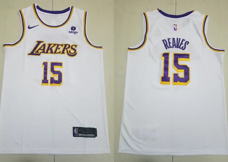Mens Los Angeles Lakers #15 Austin Reaves Nike White Association Edition Jersey