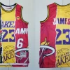 Mens Los Angeles Lakers #23 LeBron James doodle Jersey