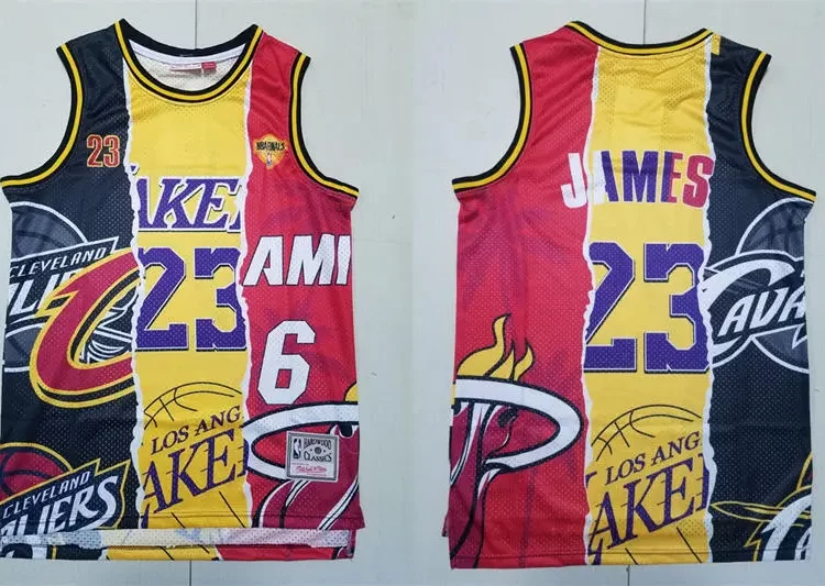 Mens Los Angeles Lakers #23 LeBron James doodle Jersey