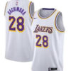 Mens Los Angeles Lakers #28 Rui Hachimura White Association Edition Jersey