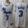 Men's Los Angeles Lakers #3 Anthony Davis White 1996-97 Retro Player Jersey
