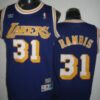 Mens Los Angeles Lakers #31 Kurt Rambis Purple Throwback Swingman Jersey