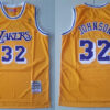 Mens Los Angeles Lakers #32 Magic Johnson 1984-85 Gold Swingman Throwback Jersey