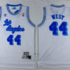 Mens Los Angeles Lakers #44 Jerry West White Mitchell & Ness Throwback Swingman Jersey