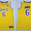 Men's Los Angeles Lakers #6 LeBron James Nike 2022-23 Gold Icon Edition Player Jersey