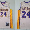 Mens Los Angeles Lakers #24 Kobe Bryant 2008-09 Cream Hardwood Classics Swingman Jersey