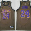 Men's Los Angeles Lakers #24 Kobe Bryant Olive Nike Swingman Jersey