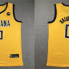 Mens Indiana Pacers #0 Tyrese Haliburton Yellow Statement Edition Jersey