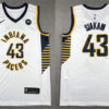 Mens Indiana Pacers #43 Pascal Siakam Yellow Statement Edition Swingman Jersey