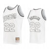 Men Houston Rockets #22 Clyde Drexler WhiteOut Mitchell & Ness Hardwood Classics Jersey