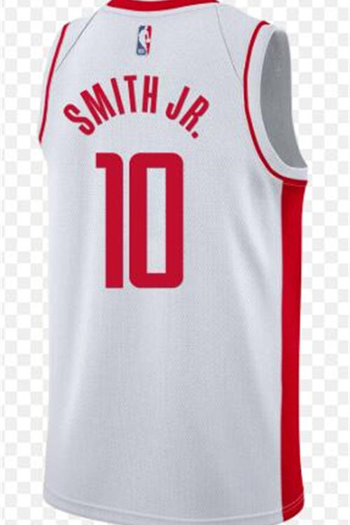 Mens Houston Rockets #10 Jabari Smith Jr. White Stitched Association Edition Jersey