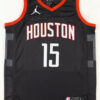 Mens Houston Rockets #15 Reed Sheppard Black Statement Edition Swingman Jersey