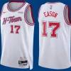 Mens Houston Rockets #17 Tari Eason 2025-26 White City Edition Swingman Jersey