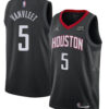 Mens Houston Rockets #5 Fred VanVleet Black Statement Edition Swingman Jersey