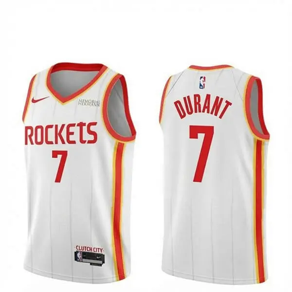 Mens Houston Rockets #7 Kevin Durant Nike 2026 White Association Edition Swingman Jersey