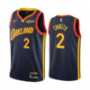 Mens Golden State Warriors #2 Chris Chiozza Navy 2020-21 City Edition Jersey