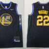 Mens Golden State Warriors #22 Andrew Wiggins Black 2021-22 Diamond Nike City Edition Jersey