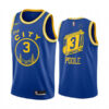Mens Golden State Warriors #3 Jordan Poole Nike 2020-21 Royal Classics Edition Jersey