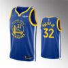 Mens Golden State Warriors #32 Otto Porter Jr. Royal Diamond Badge 2021-22 Icon Edition Swingman Jersey