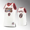 Men Philadelphia 76ers #0 Tyrese Maxey White 2000-01 Mitchell & Ness Hardwood Classics Throwback Jersey