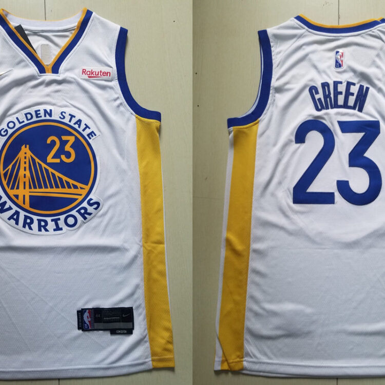 Men's Golden State Warriors #23 Draymond Green  Nike White Association Edition Swingman Jersey