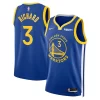 Mens Golden State Warriors #3 Will Richard Royal Icon Edition Swingman Jersey
