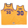 Mens Golden State Warriors #30 Stephen Curry Gold 1962-63 Hardwood Classics Jersey
