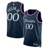 Mens Philadelphia 76ers #00 Labaron Philon Jr. Nike Navy 2025-26 City Edition Swingman Jersey