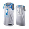Mens Philadelphia 76ers #21 Joel Embiid Grey 2022 All-Star Jersey
