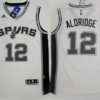Men's San Antonio Spurs #12 LaMarcus Aldridge Revolution 30 Swingman 2015 New White Jersey