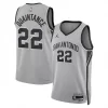 Men's San Antonio Spurs #22 Jayden Quaintance 2026 Silver Statement Edition Swingman Jersey