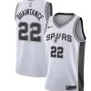 Men's San Antonio Spurs #22 Jayden Quaintance Nike White Association Edition Swingman Jersey